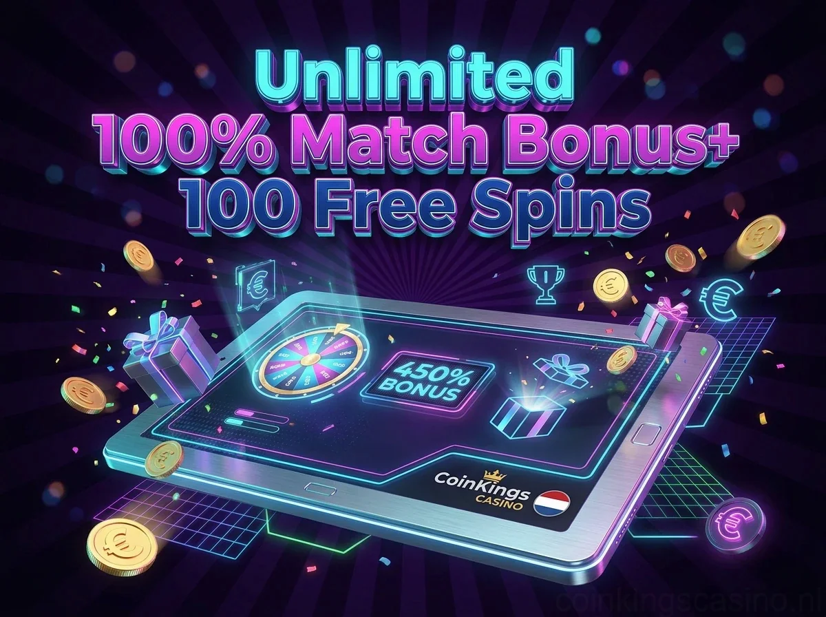 Unlimited 100% Match Bonus+ 100 Free Spins